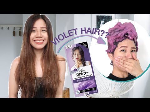 Liese Deep Violet on bleached hair DIY Creamy Bubble...
