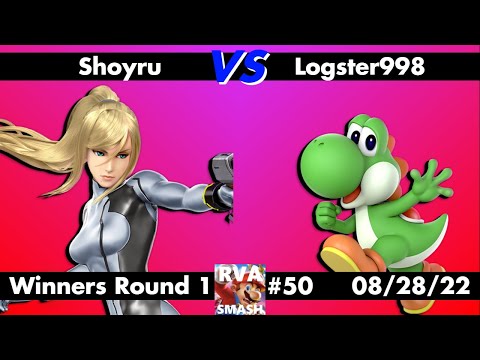 RVA Smash #50: Shoyru (Zero Suit Samus) vs Logster998 (Yoshi) - Winners R1 - Smash Ultimate SSBU