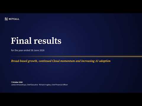 Netcall (NET) Final Results Presentation - October 2026