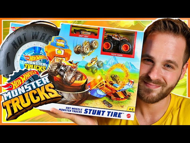 Vídeo relacionado con Hot Wheels Monster Trucks Rueda de Acrobacias, Pista de Coches de Juguete con 2 vehículos (Mattel GVK48)
