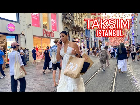 Taksim Istanbul - 4K Walking Tour | Istanbul, Turkey (August 2025) | Lady Walks