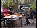 WILLIAM DESTROYS A PUMPKIN WITH AN AXE