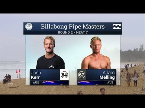 Josh Kerr vs Adam Melling - Round Two, Heat 7 - 2016 Billabong Pipe Masters: