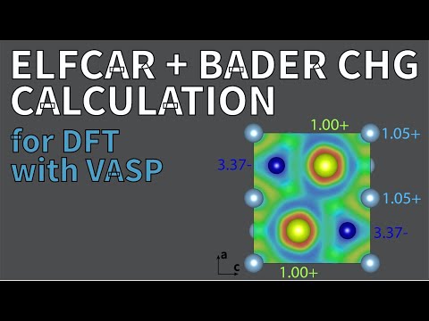 ELFCAR + Bader CHG Calculation YouTube Thumbnail