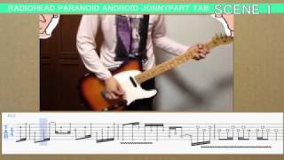 Paranoid android Worthless tutorial &amp; TAB (Jonny guitar)RADIOHEAD