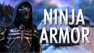 SKYRIM - Ninja Armor Mod (Craftable Black Sacrament Armor Mod)
