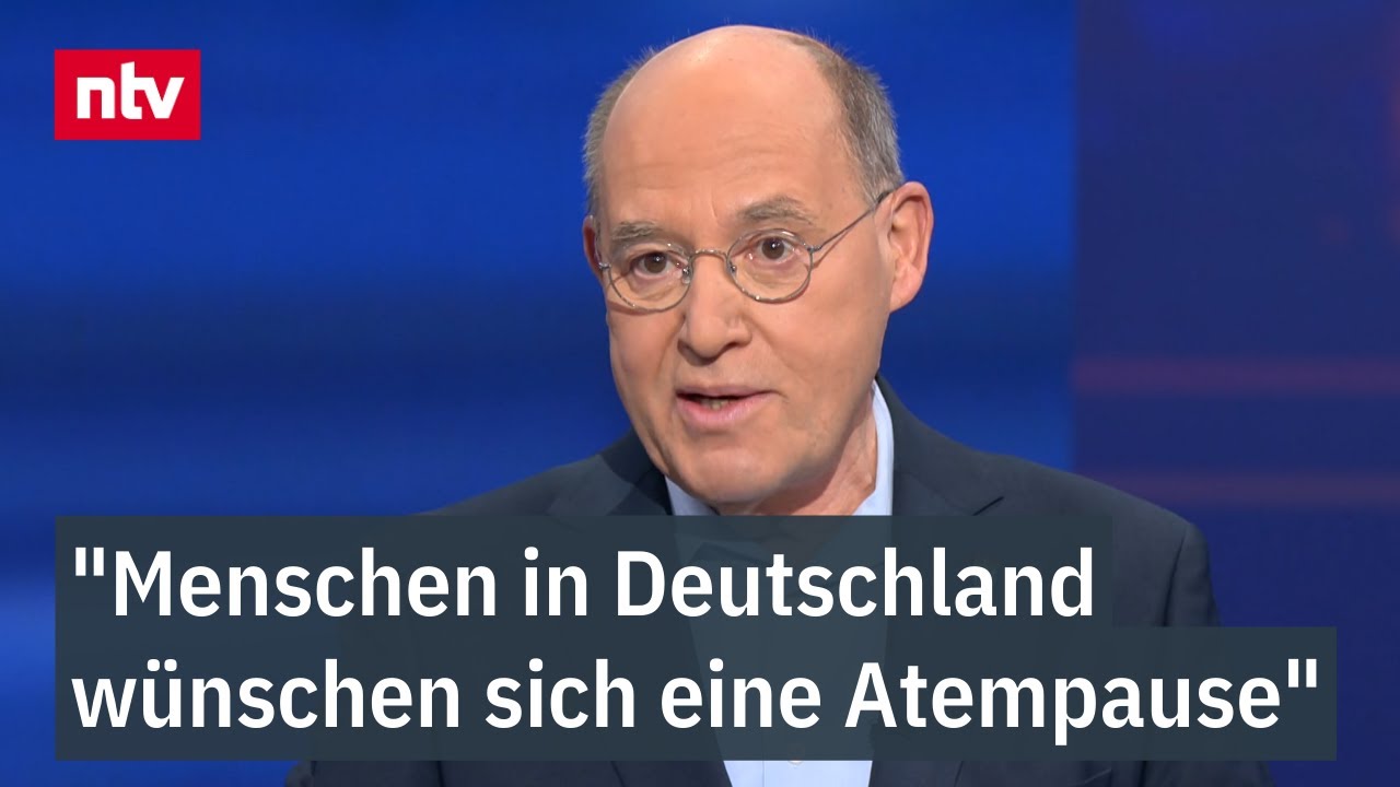 "Menschen in Deutschland wünschen sich eine Atempause": Gysi im ntv/RTL-Kreuzverhör