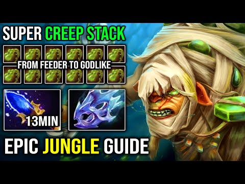 EPIC JUNGLE GUIDE 13Min Scepter Recovery From Feed to Godlike with AoE Nasal Goo Bristleback DotA 2
