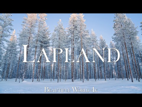 Lapland 4K - "December Winter Forests" in 4k Beautiful Relaxing Music, Peaceful Soothing Music