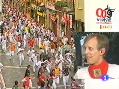 July 14 2009 encierro with Núñez del Cuvillo bulls in Pamplona