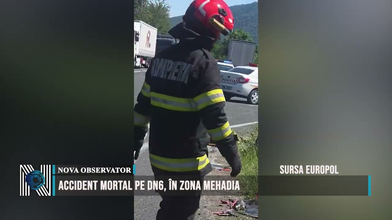 Accident mortal pe DN6, în zona Mehadia