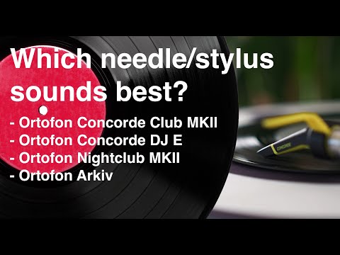 Comparison between Ortofon Concorde MKII Club, Concorde DJ E, Concorde Nightclub MKII and Arkiv