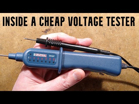 Inside a cheap multi-voltage tester (with schematic)