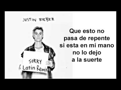 Justin Bieber - Sorry (Latino Remix / Audio) ft. J Balvin Español Lyrics