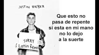 Justin Bieber - Sorry (Latino Remix / Audio) ft. J Balvin Español Lyrics