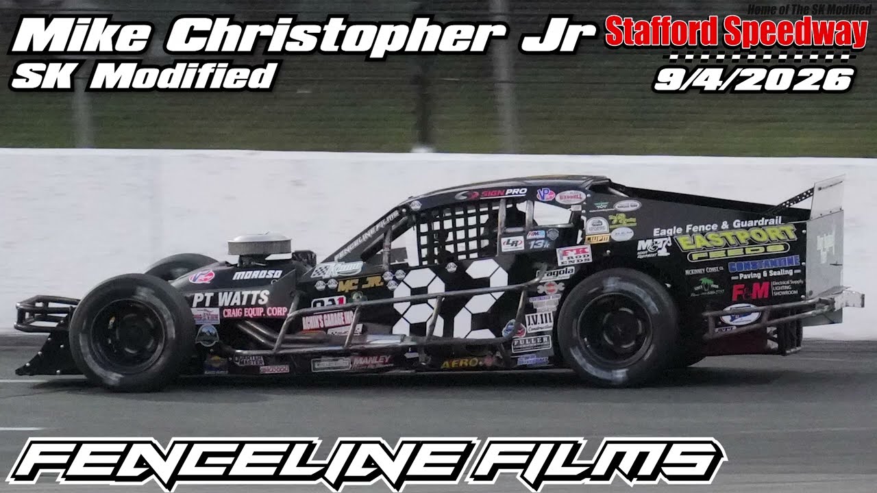 Mike Christopher Jr SK Modified at Stafford Speedway