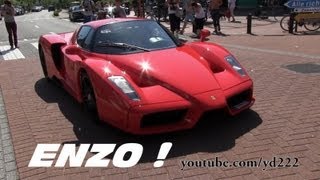 preview picture of video 'Enzo Ferrari - Spotters going crazy when Enzo arrives in Knokke'