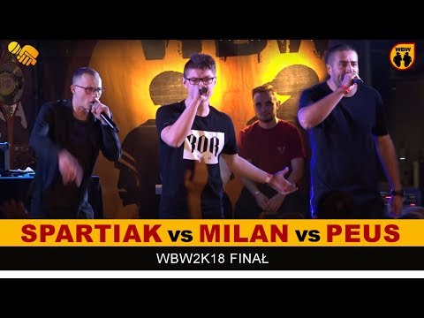Peus 🆚 Spartiak 🆚 Milan 🎤 WBW 2018 Finał (dogrywka) freestyle rap battle