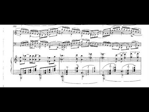 Charles Ives - Trio for Violin, Cello and Piano (1904-11) [Score-Video]
