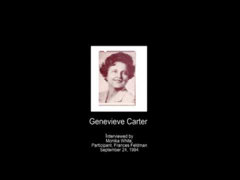 Carter, Genevieve by Monika White- Audio Oral History Interview - CSWA