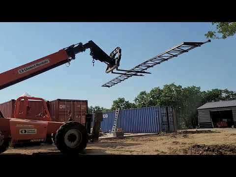 Roof Trusses part 1 SHIPPING CONTAINER HOME