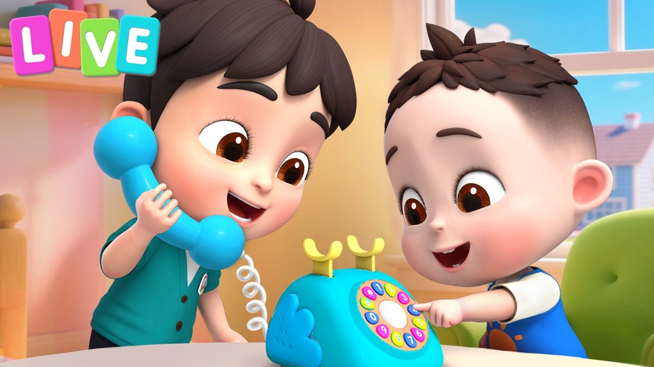 🔴 LiaChaChaTV‐LIVE | りんりんりん　でんわあそび | 子供の歌 | 童謡 | リアとチャチャ | LiaChaCha