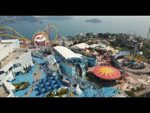Video: Aerial View | Hong Kong | Ocean Park | Ambient Drone Film | DJI Mavic Air 2 — Ocean Park Hong Kong in Aberdeen, Hong Kong