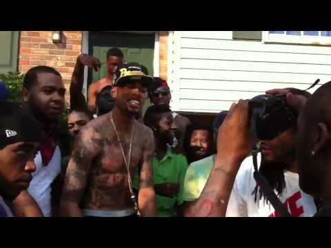 Da Kid Ft. Slim Dunkin "No Subliminal's Prod. by Lex Luger [BTS] of the Video Shoot.