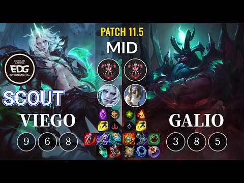 EDG Scout Viego vs Galio Mid - KR Patch 11.5