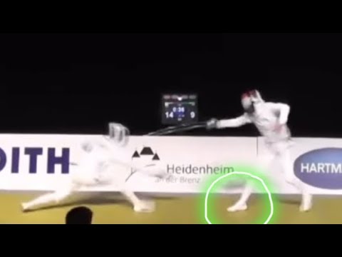 Splendid Stretch For The Foot Hit To Cap The Match By Cannone! 🤩 Superb Hit! 👍🏼🤺