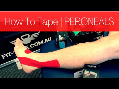 How To Tape PERONEAL TENDON PAIN