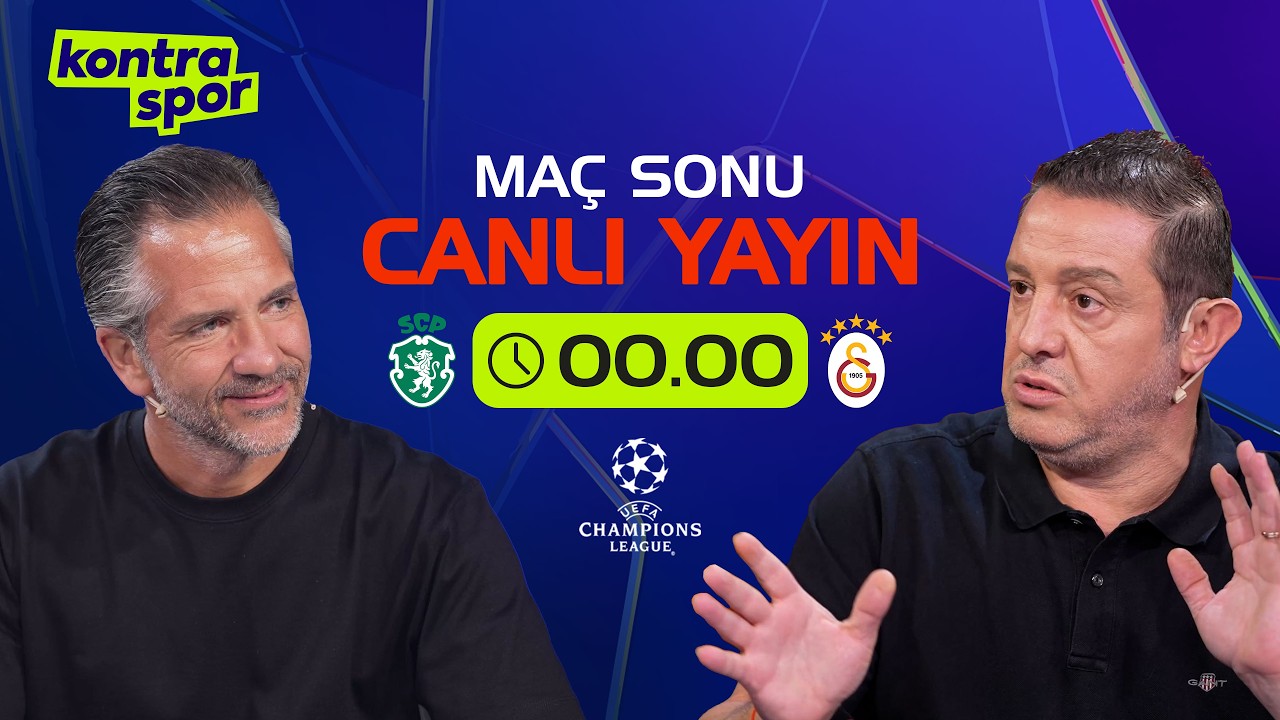 🔴 CANLI | Sporting - Galatasaray Maç Sonu | Nihat Kahveci, Nebil Evren | Kontratak Şampiyonlar Ligi