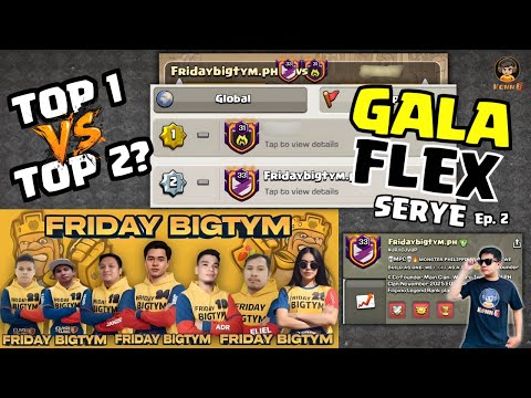 TOP 1 VS TOP 2 LOCAL RANK CLANS SA CLASSIC WAR | GALA-FLEX serye ep. 2 ft. Fridaybigtym.ph CLAN