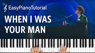 When I was Your Man (Bruno Mars) - Free Piano Tutorial + Sheet Music