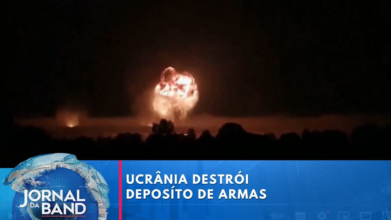 Ucrânia destrói depósito de armas russo | Jornal da Band