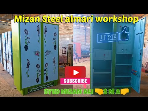 Multi Colors HD🆕 Designing Paint Steel Almari |Mizan Steel almari workshop Nizamabad Telangana India