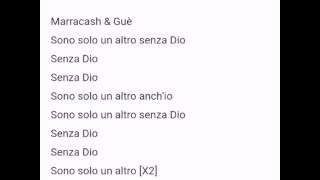 Marracash &amp; Guè - Senza dio (lyrics)