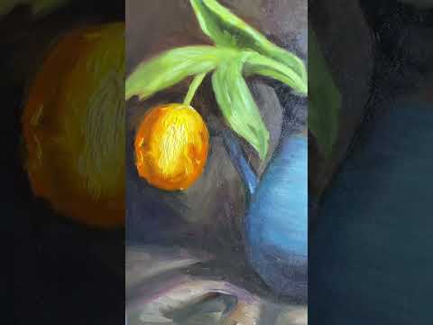 Tulip in a Vase #art #painting #artclass #allaprima #oilpainting#stilllife#flowers #tulip#decoration