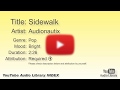 Sidewalk Audionautix Pop Bright YouTube Audio Library BGM