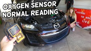 NORMAL OXYGEN READING IN MILLIAMPS FOR MAZDA 2 3 5 6 CX-3 CX-5 CX-7 MIATA