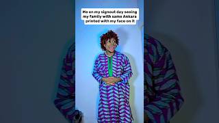 When your family wears matching Ankara with your face on it on your graduation 😂😂