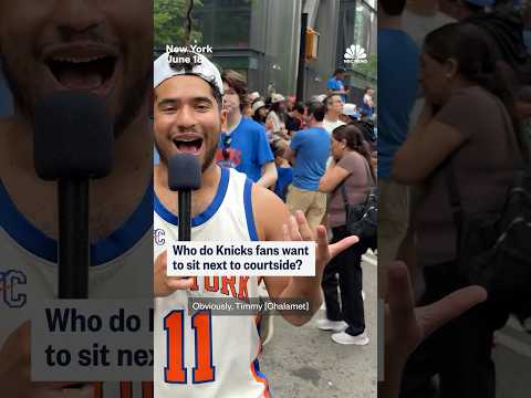 Who do Knicks fans want to sit next to courtside?