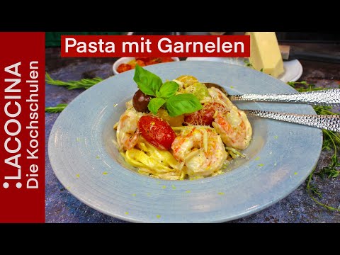 Leckere Pasta mit Garnelen selber machen | La Cocina