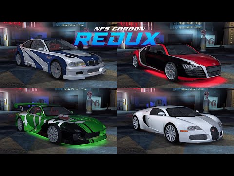 NFS Carbon REDUX 2025 - Full Car List (All Cars)