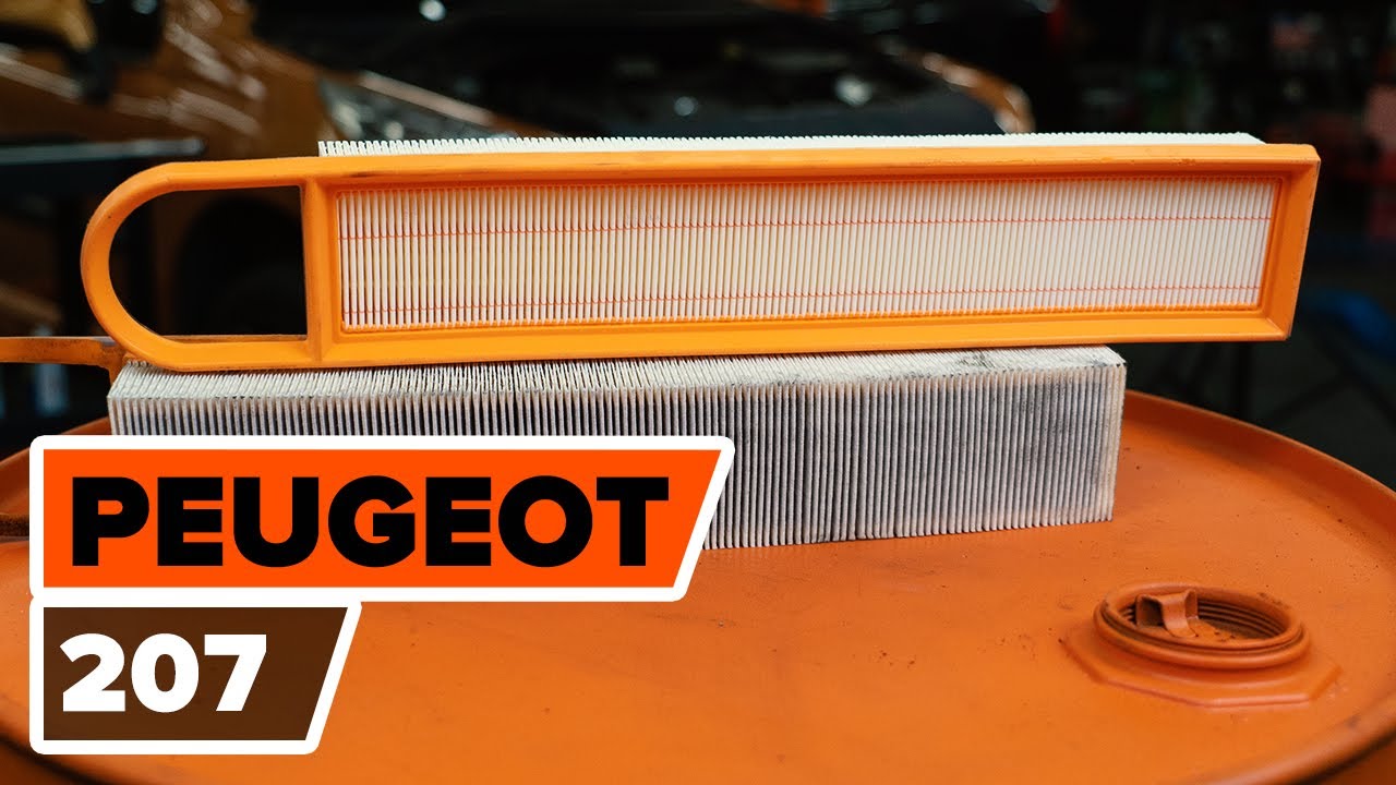 Kaip pakeisti Peugeot 207 hatchback oro filtro - keitimo instrukcija