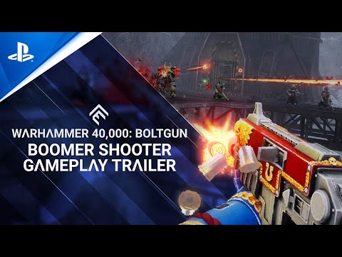 Warhammer 40,000: Boltgun - Boomer Shooter Gameplay Trailer | PS5 & PS4 Games