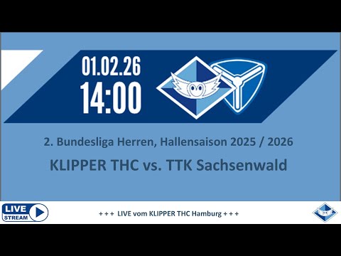 Klipper THC vs. TTK Sachsenwald - 2. Bundesliga Herren, Halle 2025/2026