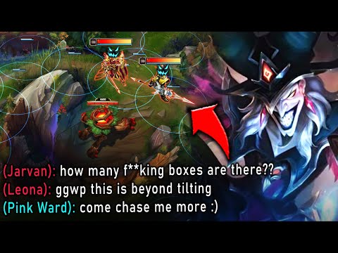 I spent the whole game Shaco Boxing the enemy Jungle... How tilted can I make them?