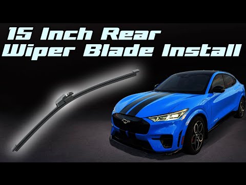 Mach E 15 Inch Rear Wiper Blade Install : Ford Mustang Mach E