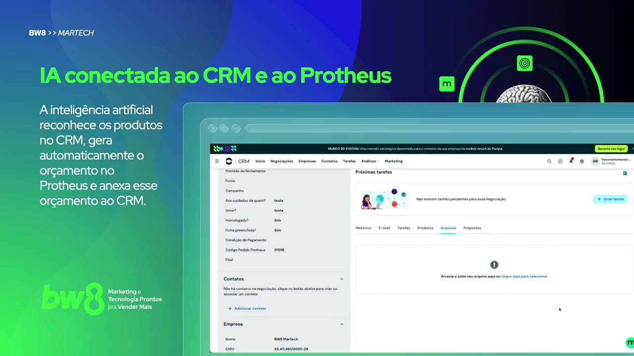 Orçamentos Automáticos com IA: CRM + ERP Protheus na Prática